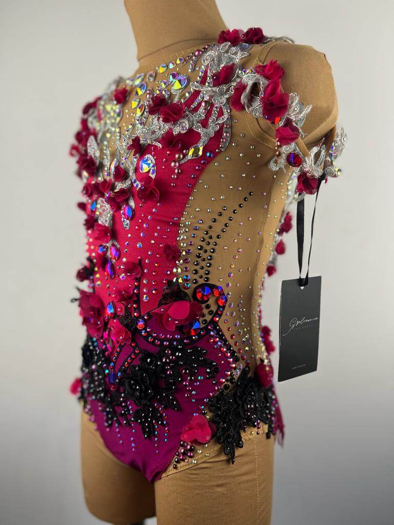 Leotard "Wine & Cherry"