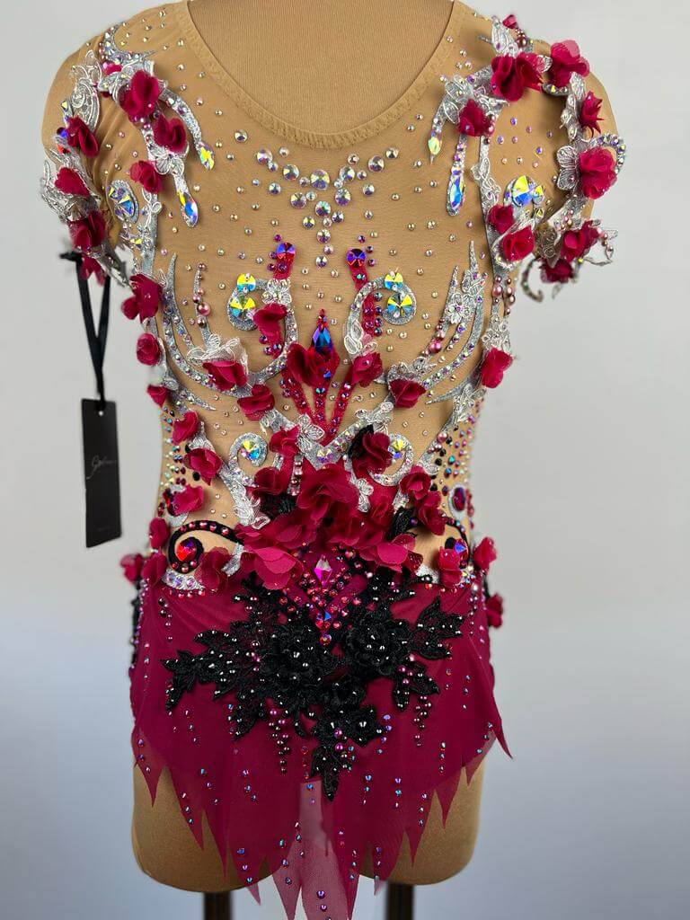 Leotard "Wine & Cherry"