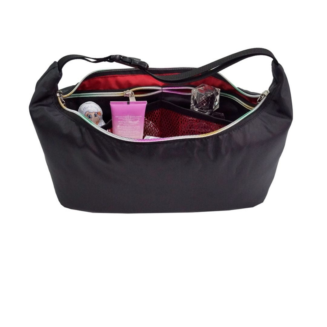Spacious cosmetics bag