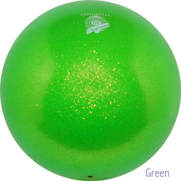 PASTORELLI Glitter Ball 18cm FIG-approved - Green