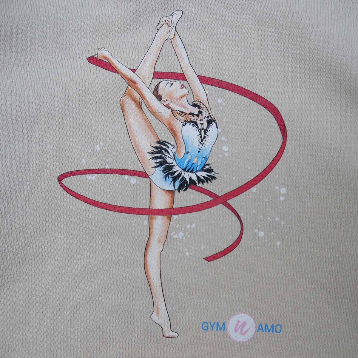 Hoodie with Gymnast print