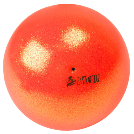 PASTORELLI Glitter Ball 18cm FIG-approved - Red Orange