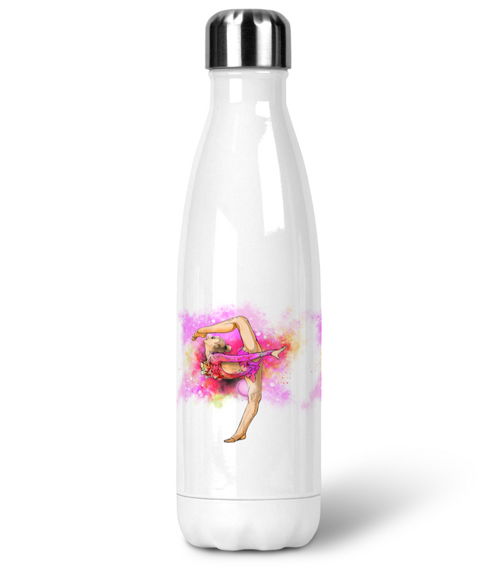 Premium Stainless Steel Water Bottle Gymnast Print