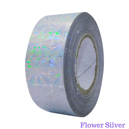 Adhesive Tape for RG hoops GALAXY silver flower