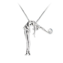 Load image into Gallery viewer, Venetian 925 Silver Necklace &quot;Gymnast exercise with a Ball&quot;
