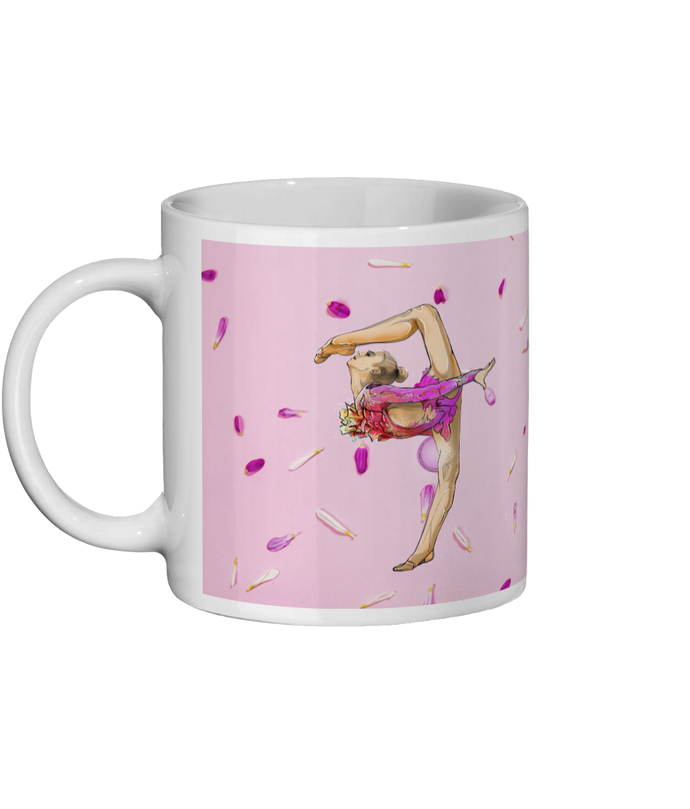 Ceramic Mug 11oz pink-petals-gymnast