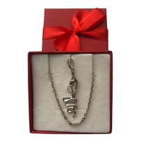 Load image into Gallery viewer, Silver Pendant “Girl with a Ribbon”
