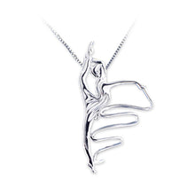 Load image into Gallery viewer, Venetian 925 Silver Necklace &quot;Gymnast with a Ribbon&quot;
