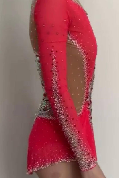 Leotard Red Rose