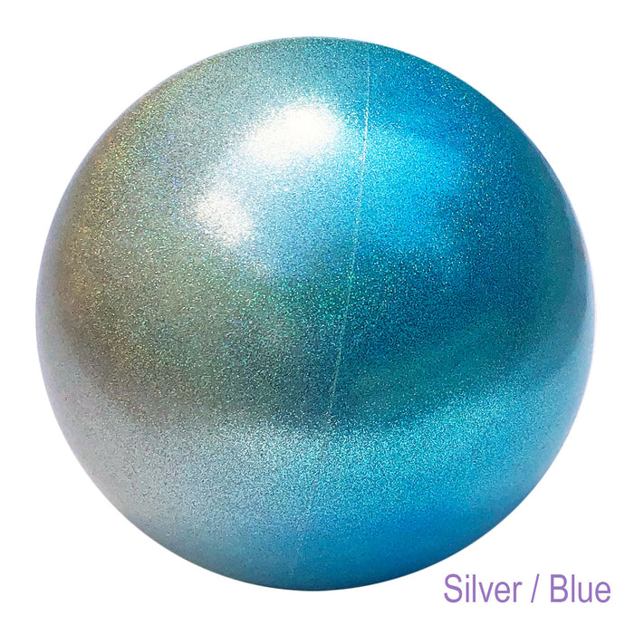 Rhythmic Gymnastics Ball Pastorelli Blue Silver
