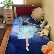 Load image into Gallery viewer, Throw Blanket with Ballerina Blue
