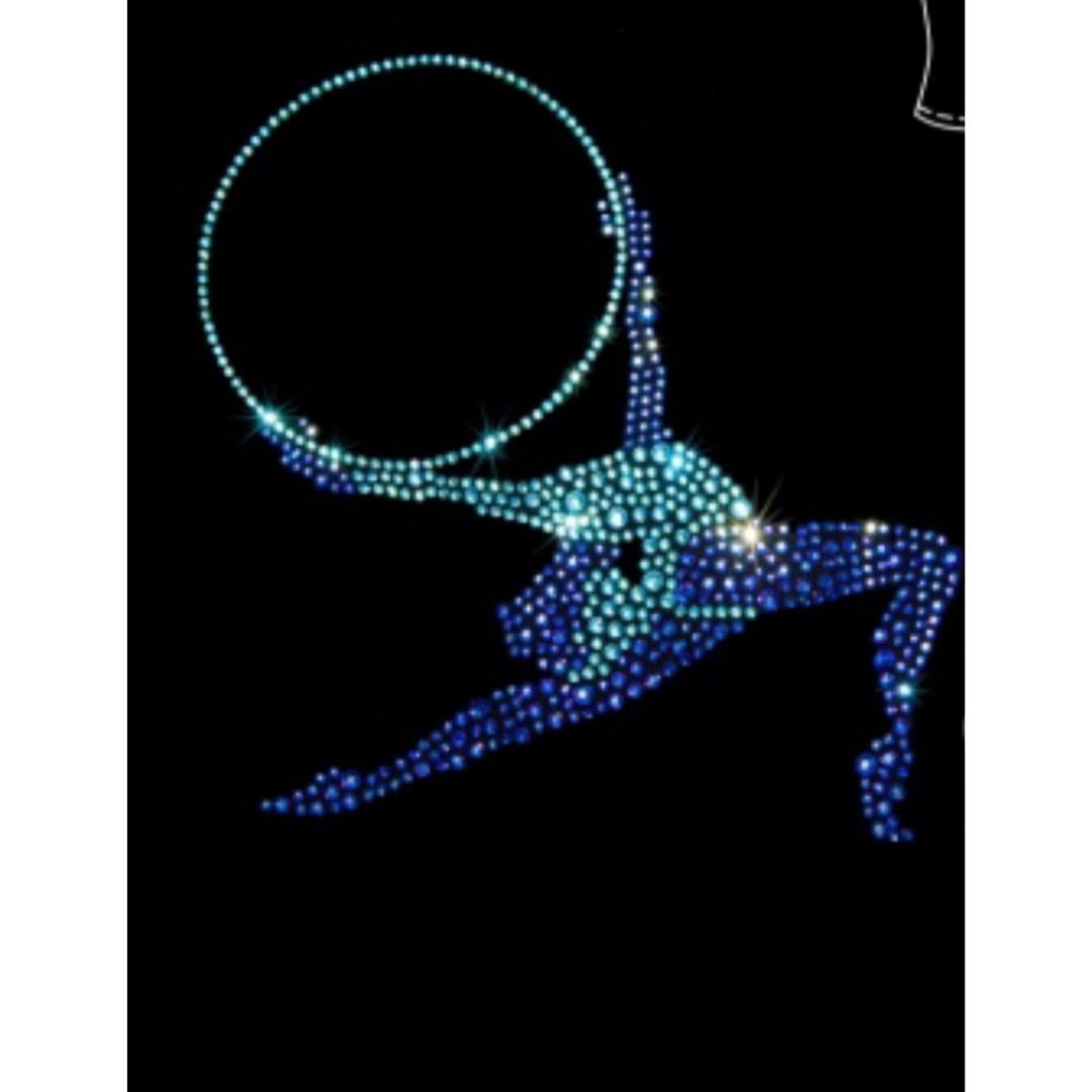 Gymnastics racerback tank top with crystals
