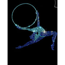 Load image into Gallery viewer, Long Sleeve Gymnastics shirt with crystals
