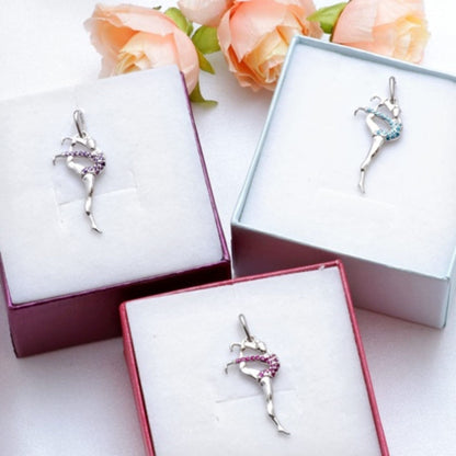 Silver Pendant with gemstones "Winner"