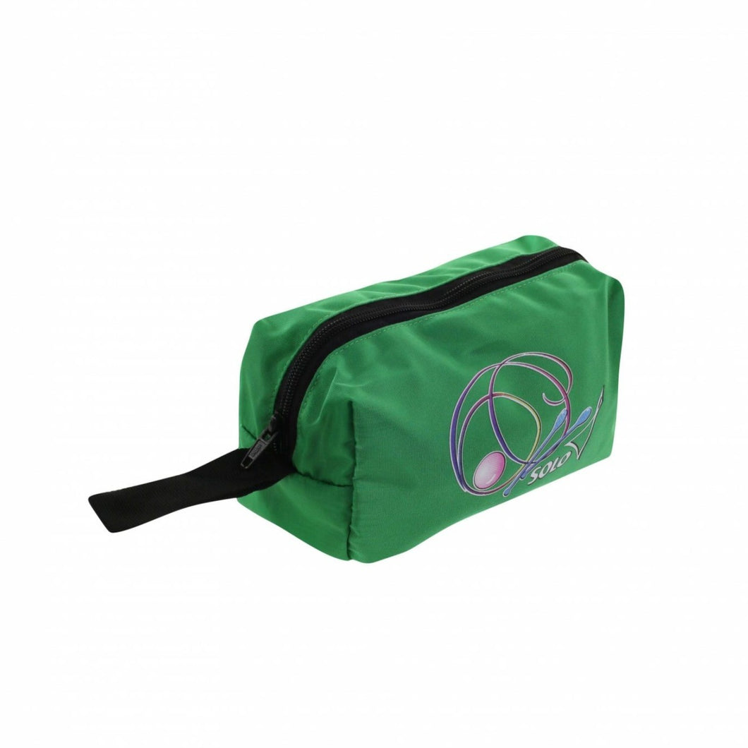 green cosmetics bag solo