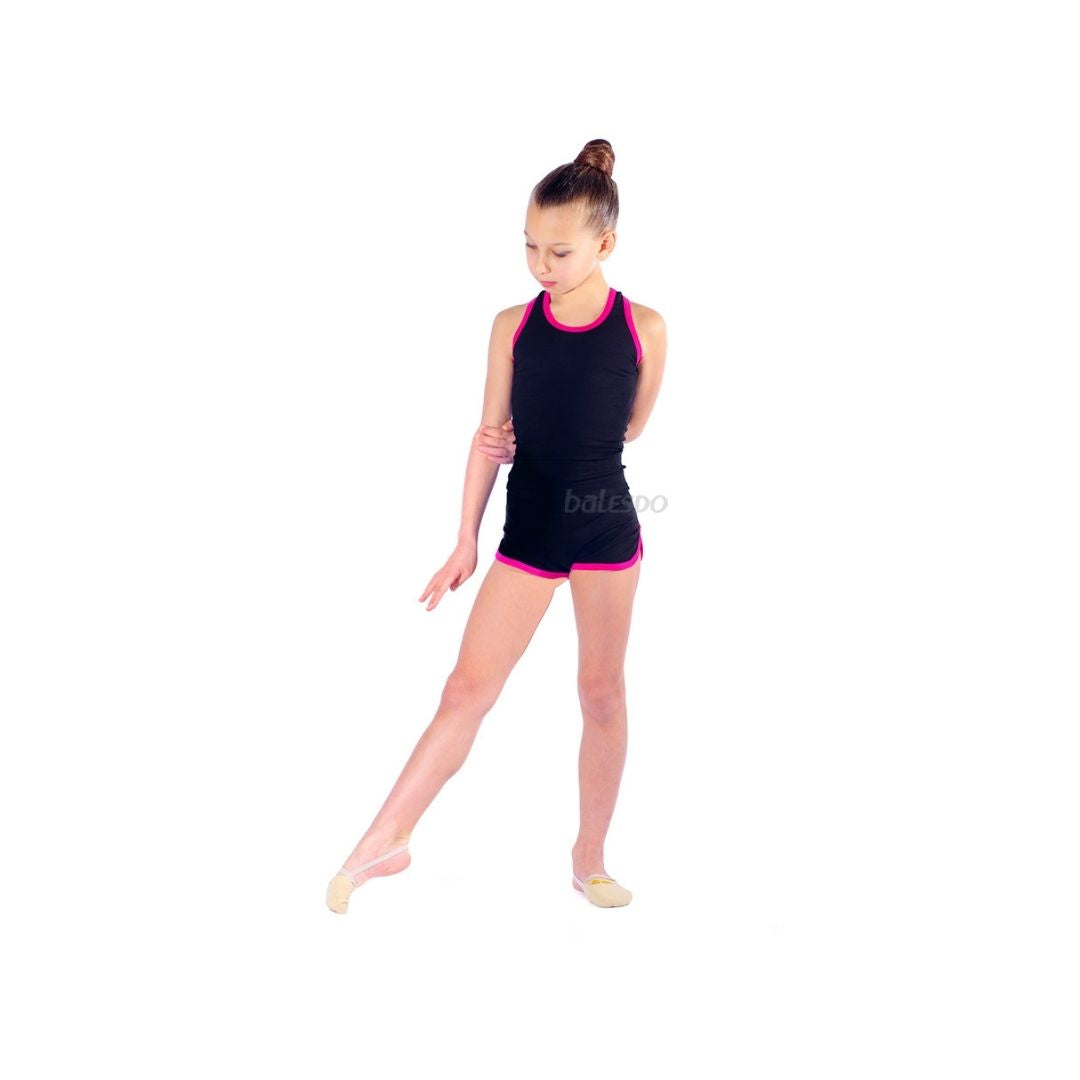 Gymnastics tank top with trim