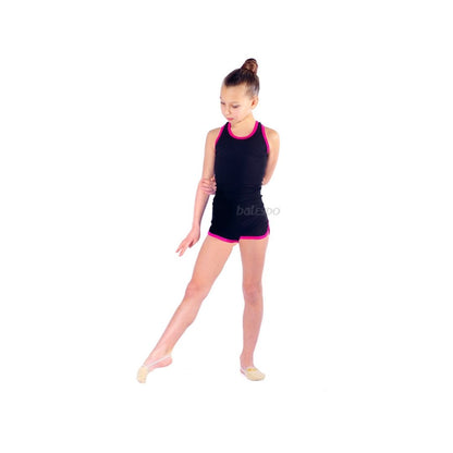 Gymnastics shorts with trim
