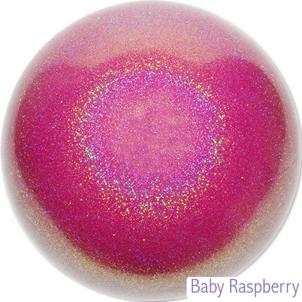 PASTORELLI Glitter Ball 18cm FIG-approved - Baby Raspberry