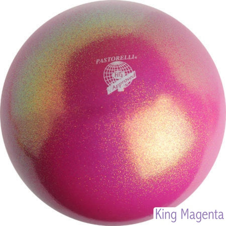 PASTORELLI Glitter Ball 18cm FIG-approved - King Magenta