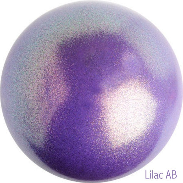 Gymnastics ball with glitter 16cm - Lilac colour