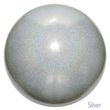 Load image into Gallery viewer, Gymnastics ball with glitter 16cm - Silver colour
