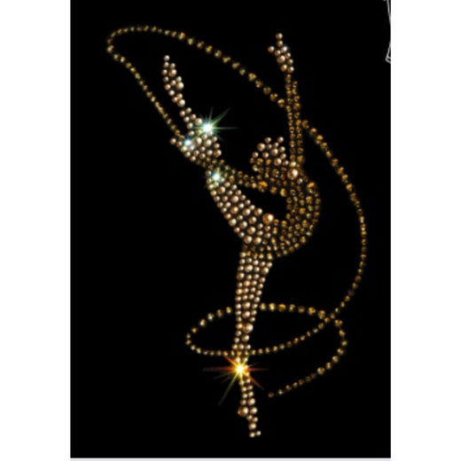 Gymnastics racerback tank top with crystals