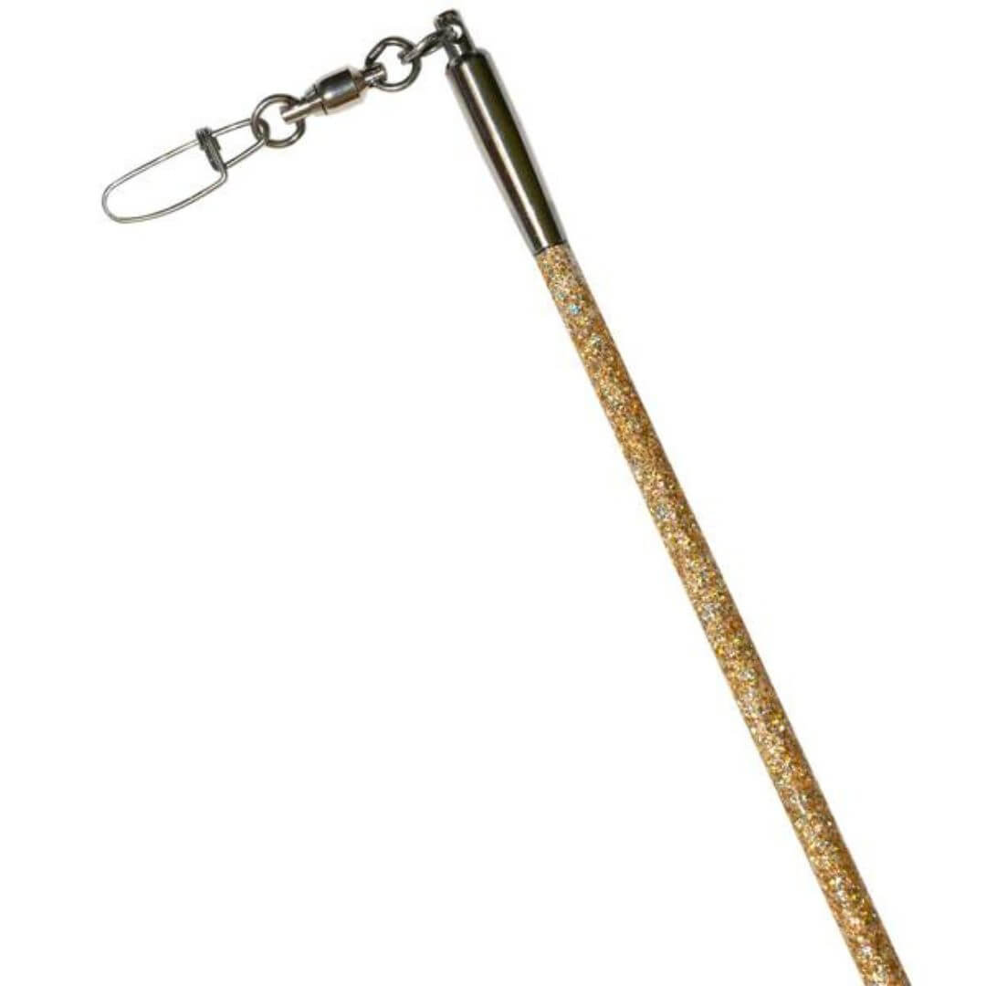Gymnastics ribbon stick with glitter