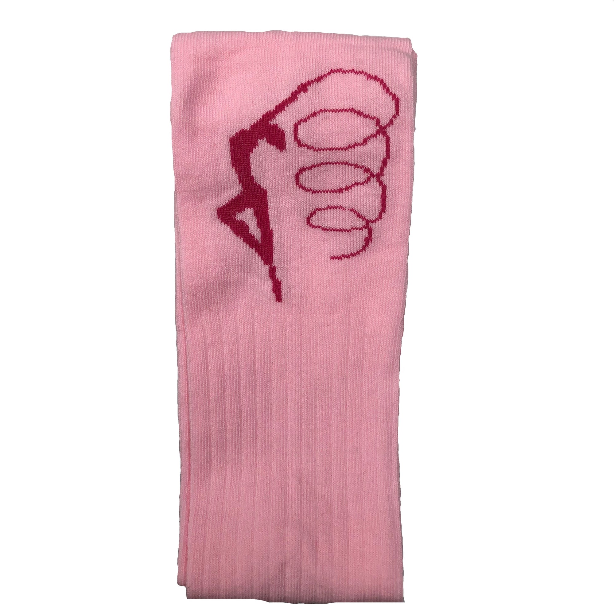 Leg warmers with gymnast print