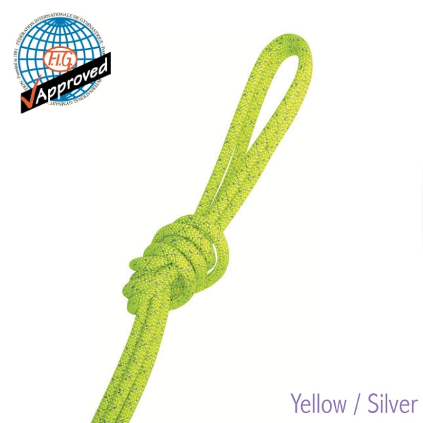 Rhythmic Gymnastics Rope with Gold/Silver Threads