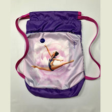 Load image into Gallery viewer, Purple &amp; Red Gymnastics Backpack
