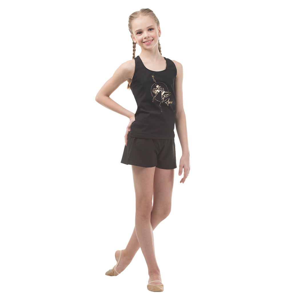 Tank top "Golden gymnast with hoop"