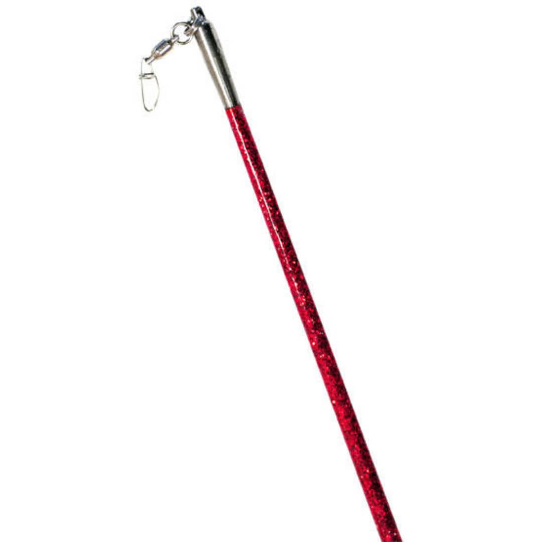 Gymnastics ribbon stick with glitter