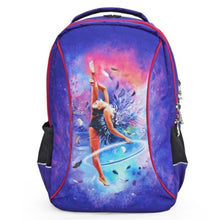 Load image into Gallery viewer, Blue Lilac Gymnastics Backpack
