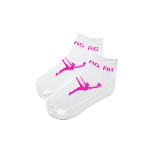 Set of 3 pairs of reinforced sole socks with gymnast print