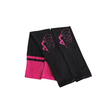 Load image into Gallery viewer, Leg Warmers Black with Fuschia
