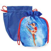 Load image into Gallery viewer, blue protective bag to store rhythmic gymnastics ball
