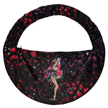 Load image into Gallery viewer, Black Rhythmic gymnastics hoop bag
