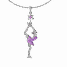 Load image into Gallery viewer, Silver Necklace with Gemstones &quot;Biellmann&quot;
