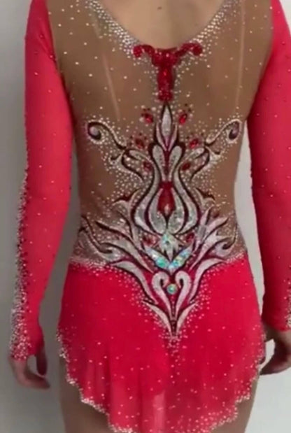 Leotard Red Rose