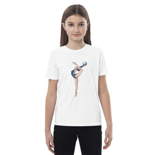 Organic cotton kids t-shirt Gymnast with Ball