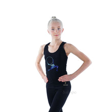 Load image into Gallery viewer, Gymnastics racerback tank top with crystals
