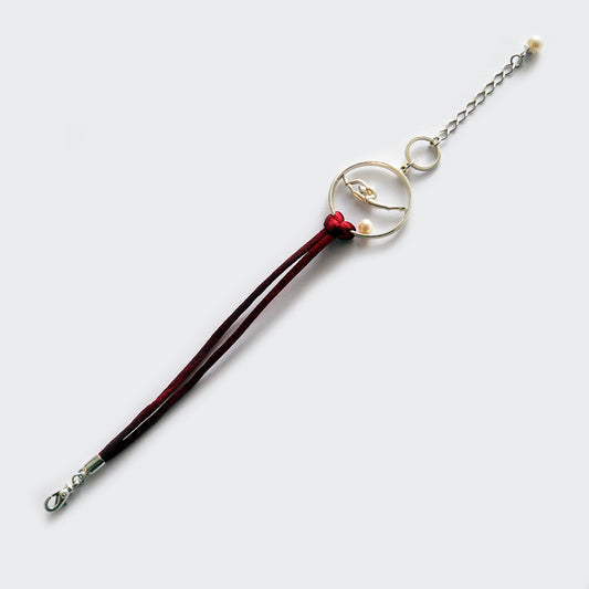 Silver Bracelet with Gymnast
