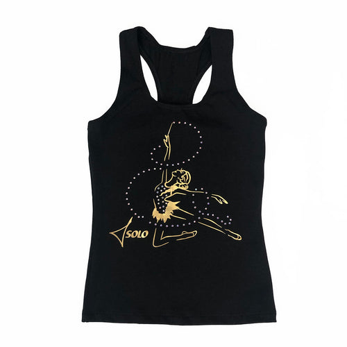 tank top for gymnast with ribbon